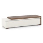 Engineered Wood 75 Inch TV Unit in Danish Walnut Finish - Image 4