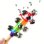 Rainbow Handle Jingle Bell Stick Rattle Musical Toy - Image 3