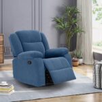One Seater Manual Recliner in Blue Colour