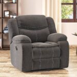 Single Seater Swivel Rock Recliner in Urban Grey Colour