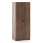 Engineered Wood 2 Door Wardrobe in Classic Walnut Finish - Image 2