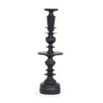 Wooden Candle Stand, Black Color - Image 3