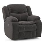 Single Seater Swivel Rock Recliner in Urban Grey Colour - Image 3