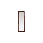 solid wood standing mirror in brown colour - Image 3