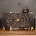 Solid Mango Wood Sideboard Black