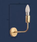 Iron Wall Light (Gold) - Image 4