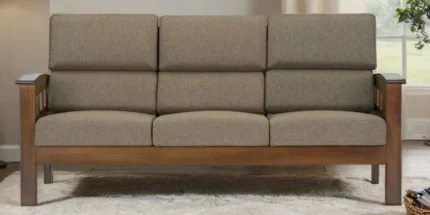 3 Seater Sofa In Brown Color