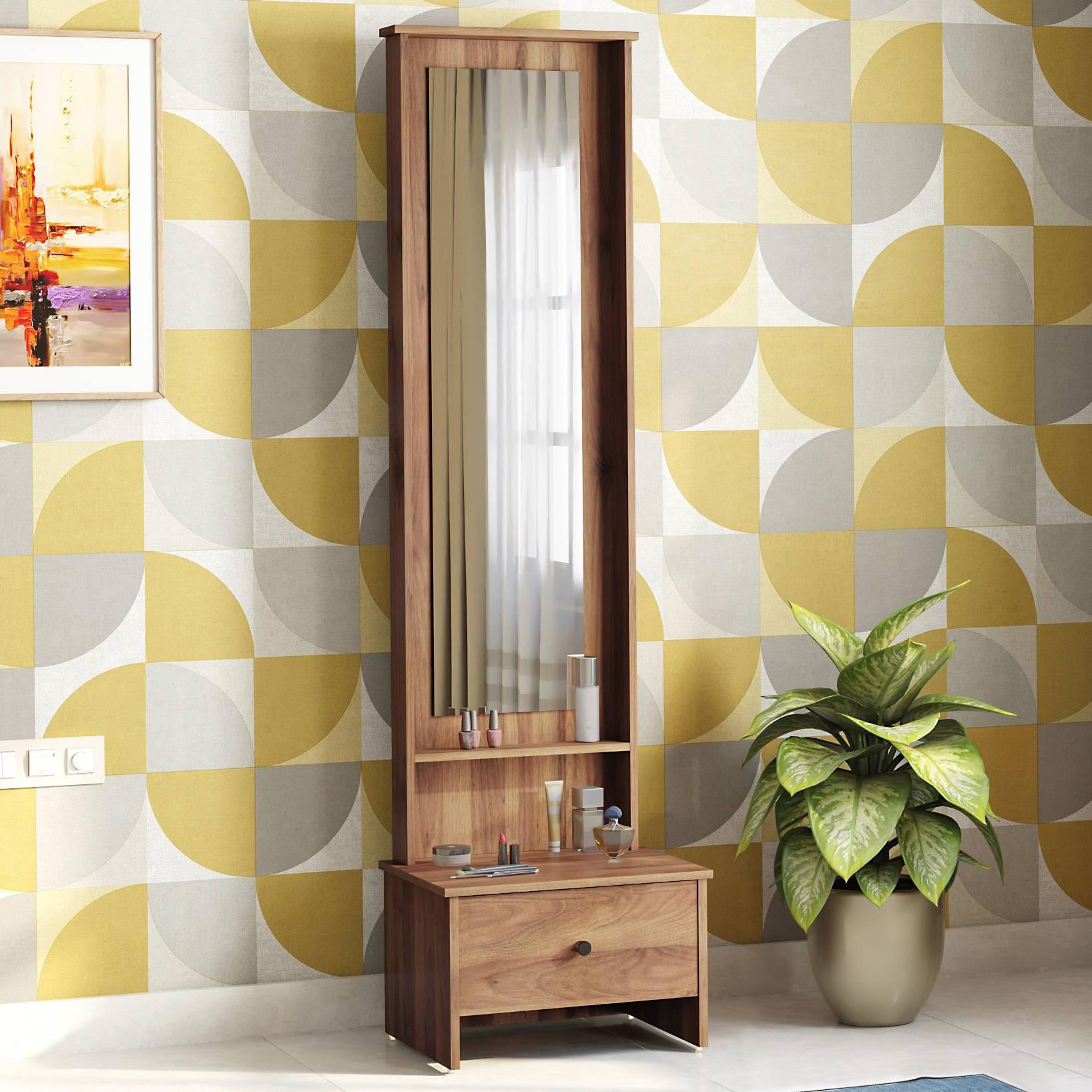 bVG36-A2Kcv-0 Engineered Wood Dressing Table in Classic Walnut Finish - Image 1