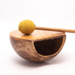 Coco Drum With Stick Handmade Coconut Shell Musical Toy - Image 2