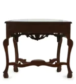 Teak Wood Console Table in Walnut Finish - Image 2