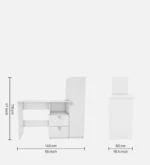 Writing Table In Frosty White Finish - Image 5