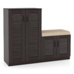 25 Pair Shoe Rack in Dark Walnut Finish - Image 2