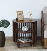 Sheesham Wood End Table In Provincial Teak Finish