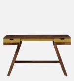 Sheesham Wood Writing Table In Teak Finish - Image 2