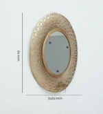 Iron Golden Framed Mirror - Image 4