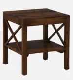 Sheesham Wood End Table In Provincial Teak Finish - Image 4