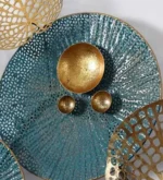 Iron Abstract Wall Art In Teal - Image 3