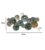 Iron Abstract Wall Art In Teal - Image 4