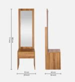 Dresser In Walnut Finish - Image 4