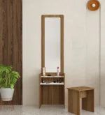 Dressing Table in Teak & White Colour