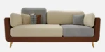 3 Seater Sofa in Brown & Beige Colour - Image 2