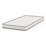 Single Colour White & Grey (Mattress Thickness : 4 Inches, Mattress Dimensions : 78 x 36 in)