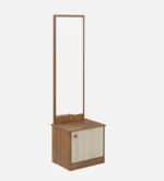 Dressing Table in Exotic Teak and Light Oak Finish - Image 3