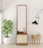 Dressing Table in Exotic Teak and Light Oak Finish