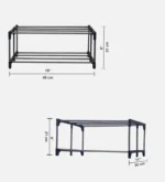 2-Tier Shoe Rack In Black Colour - Image 5