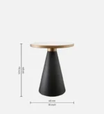 End Table In Black & Gold Colour - Image 4