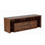 TV Unit with Two Drawers in Columbia Walnut Finish - Image 5