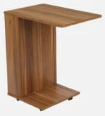 C Shaped Table In Lyon Walnut Finish - Image 3