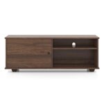 Engineered Wood Free Standing TV Unit in Classic Walnut Finish - Image 2